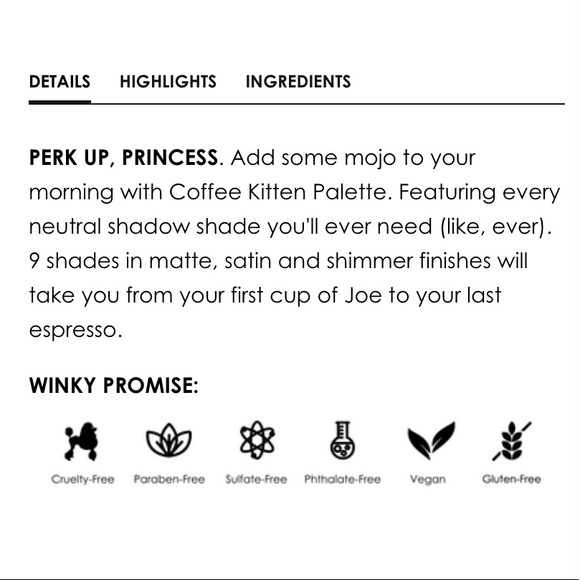 2 for $30 WINKY LUX | Coffee Kitten Palette | NWT - Picture 9 of 12